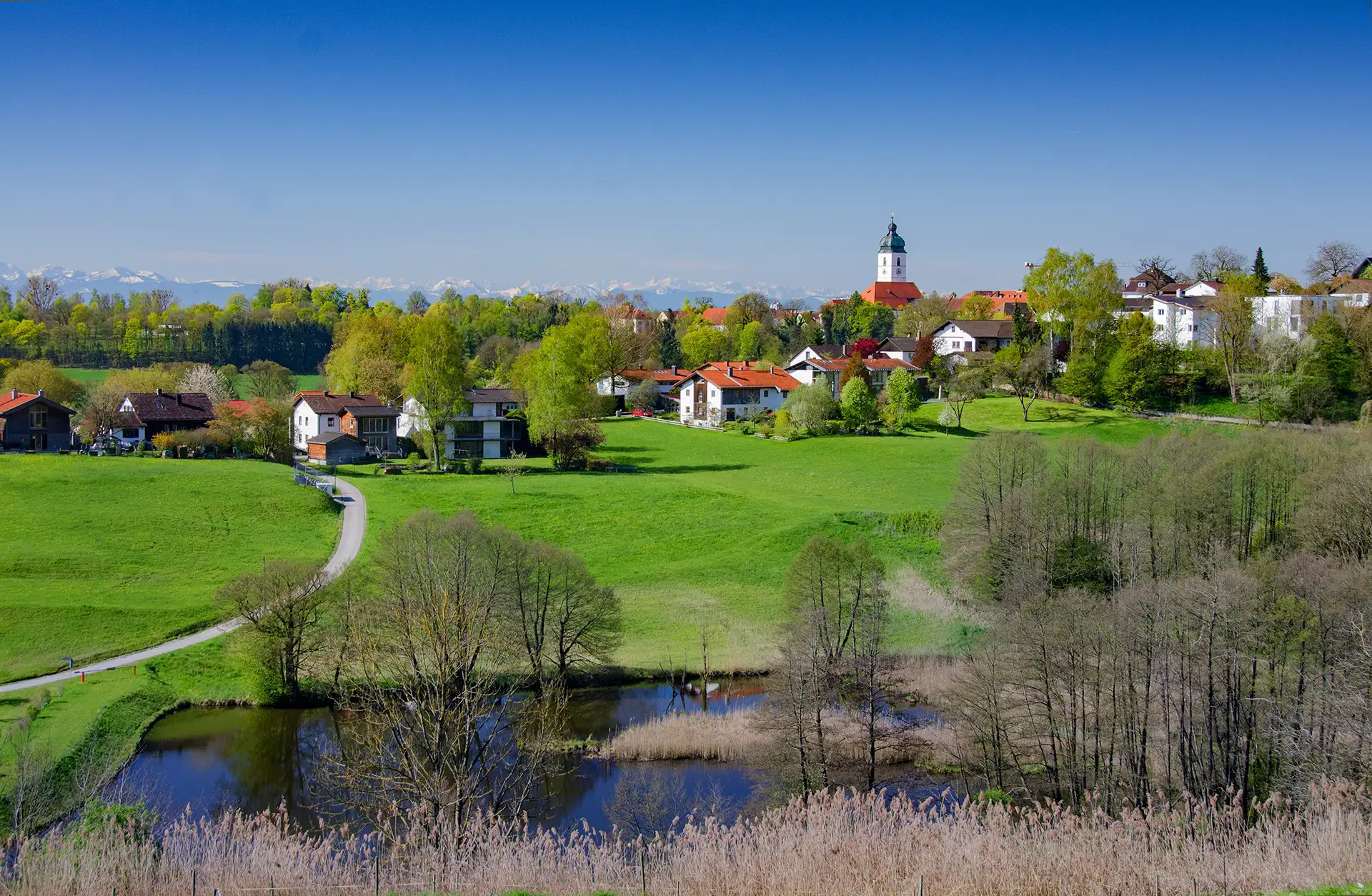 Blick auf Ebersberg